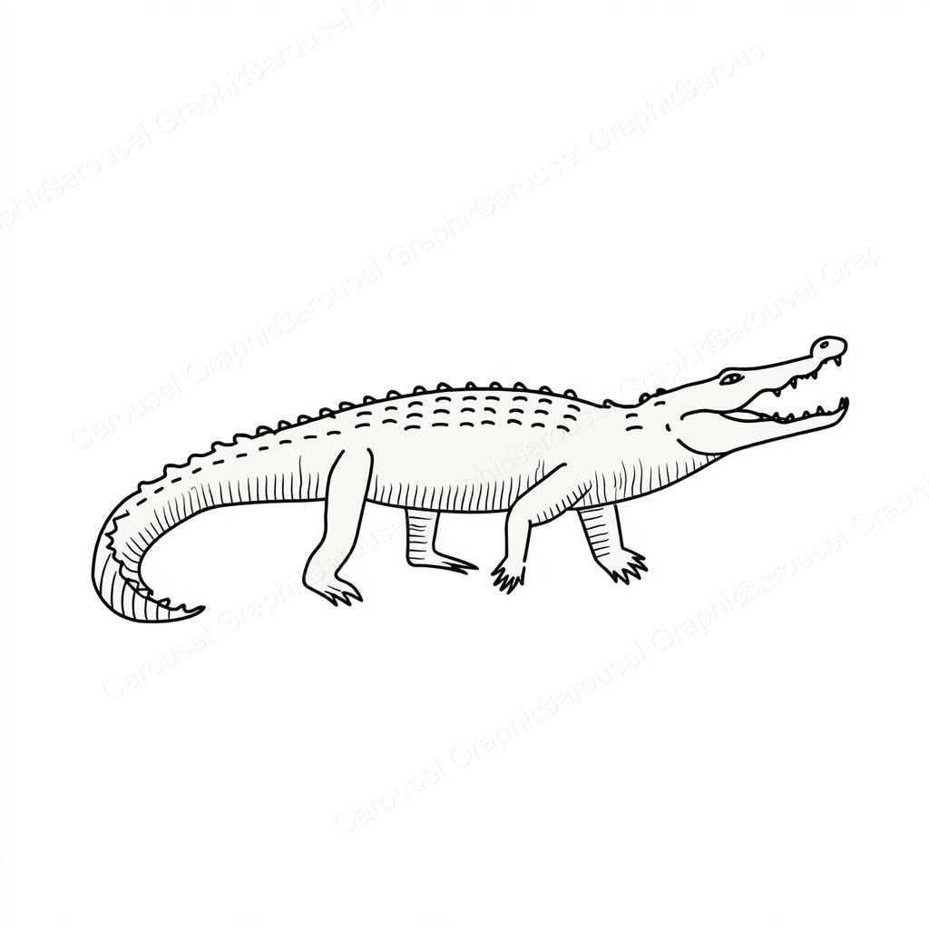 Alligator Vector Graphic preview