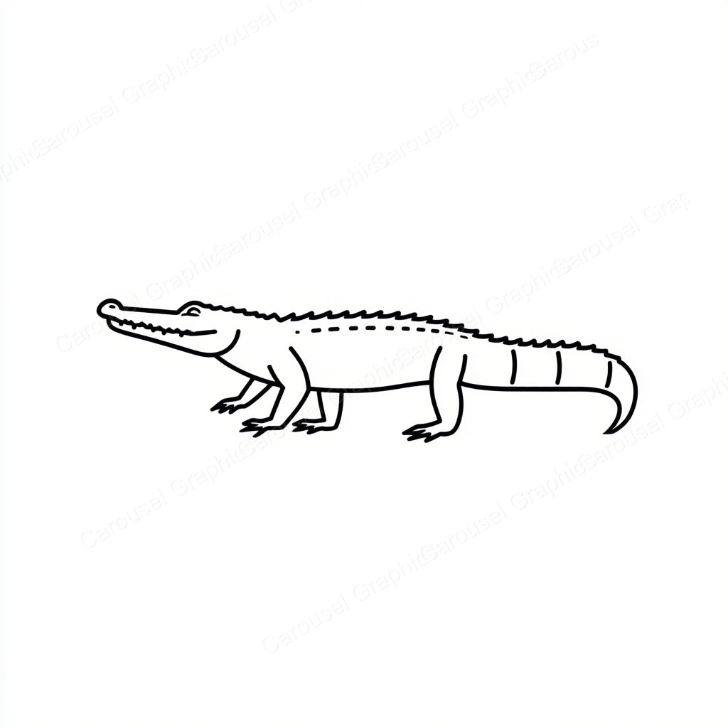 Alligator Vector Graphic preview