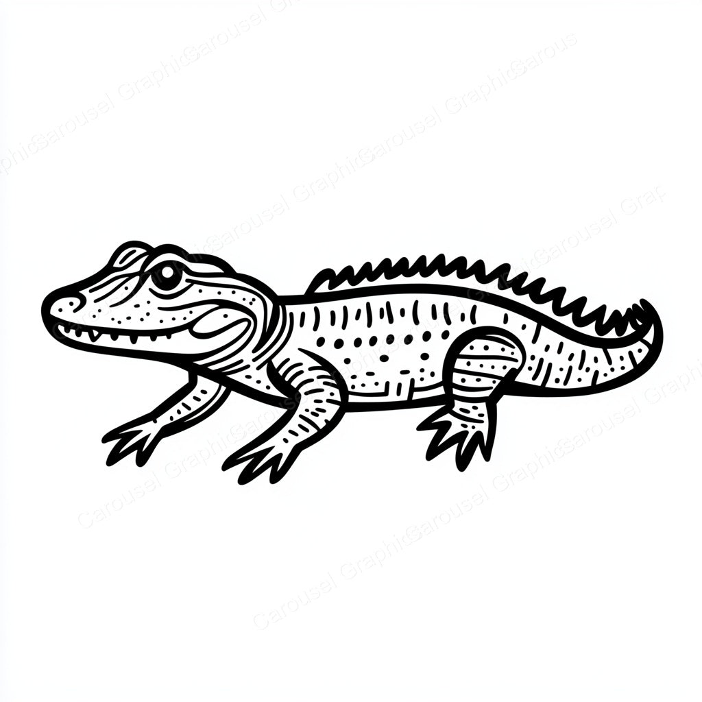 Alligator Vector Graphic preview