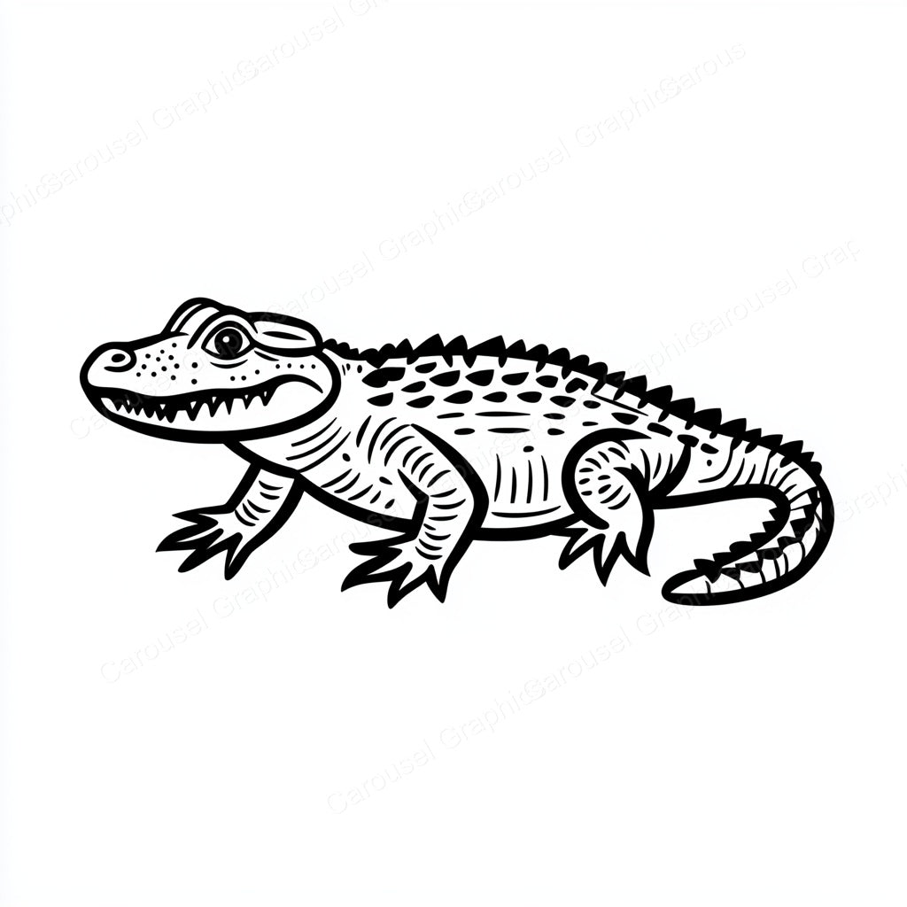Alligator Vector Graphic preview