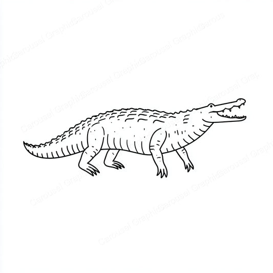 Alligator Vector Graphic preview