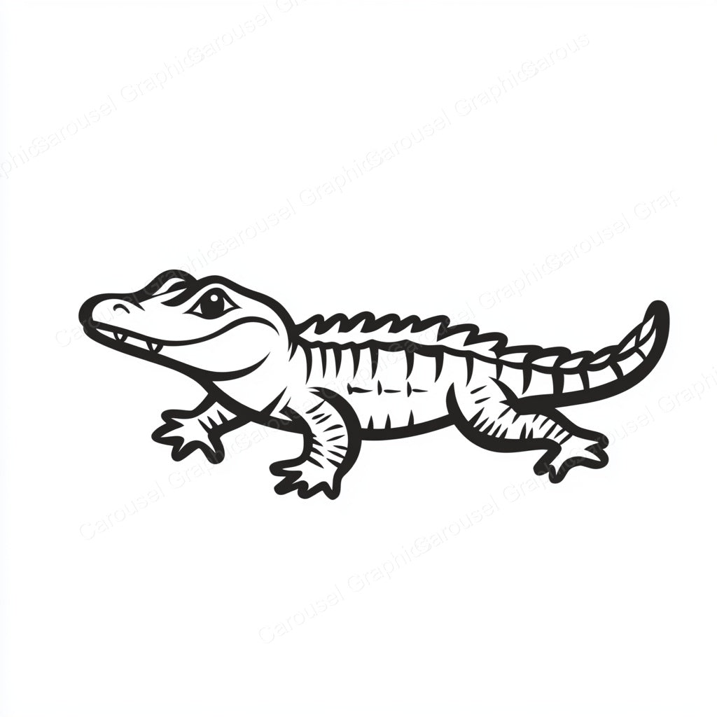 Alligator Vector Graphic preview