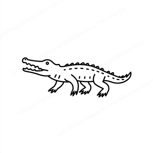 Alligator Vector Graphic preview