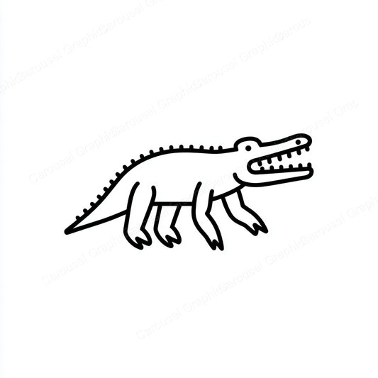 Alligator Vector Graphic preview