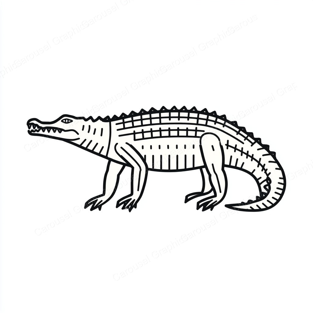 Alligator Vector Graphic preview