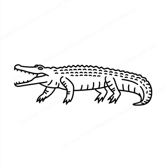 Alligator Vector Graphic preview