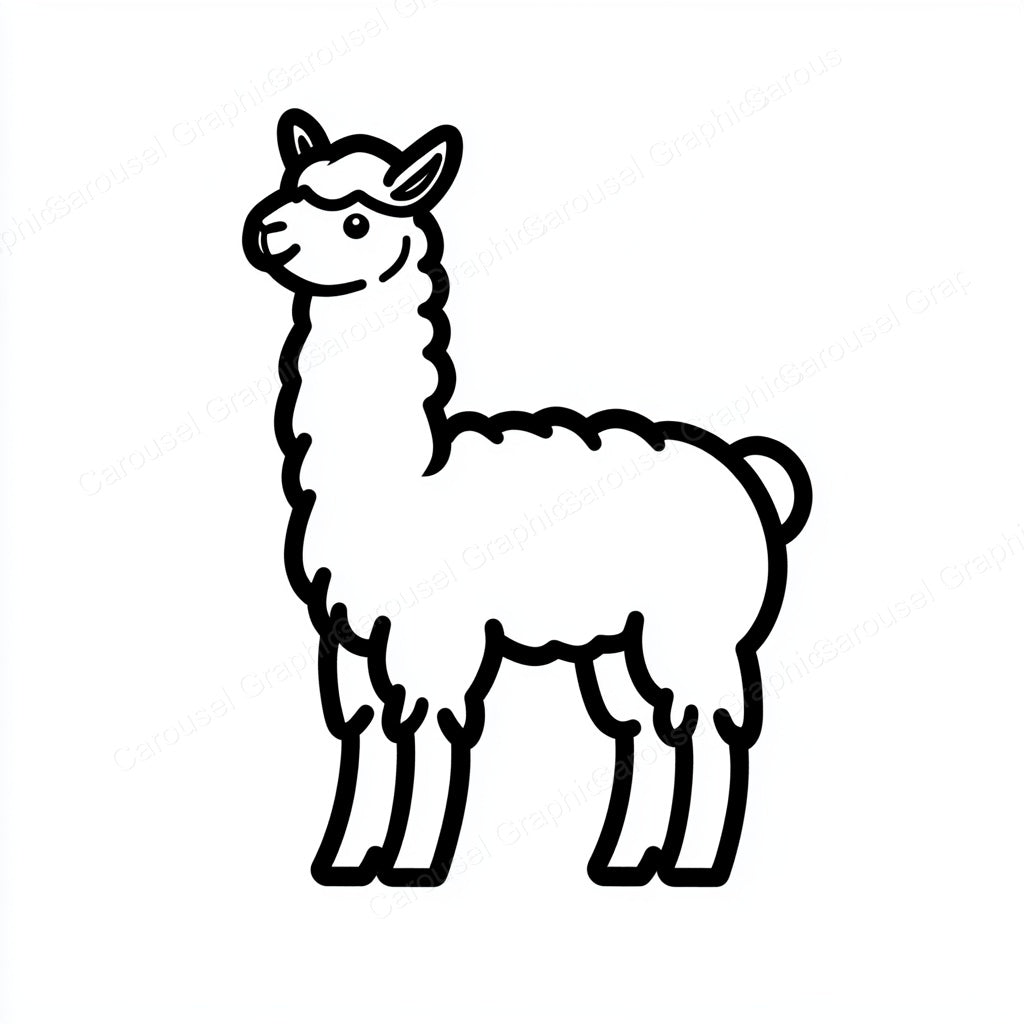 Alpaca Vector Graphic preview