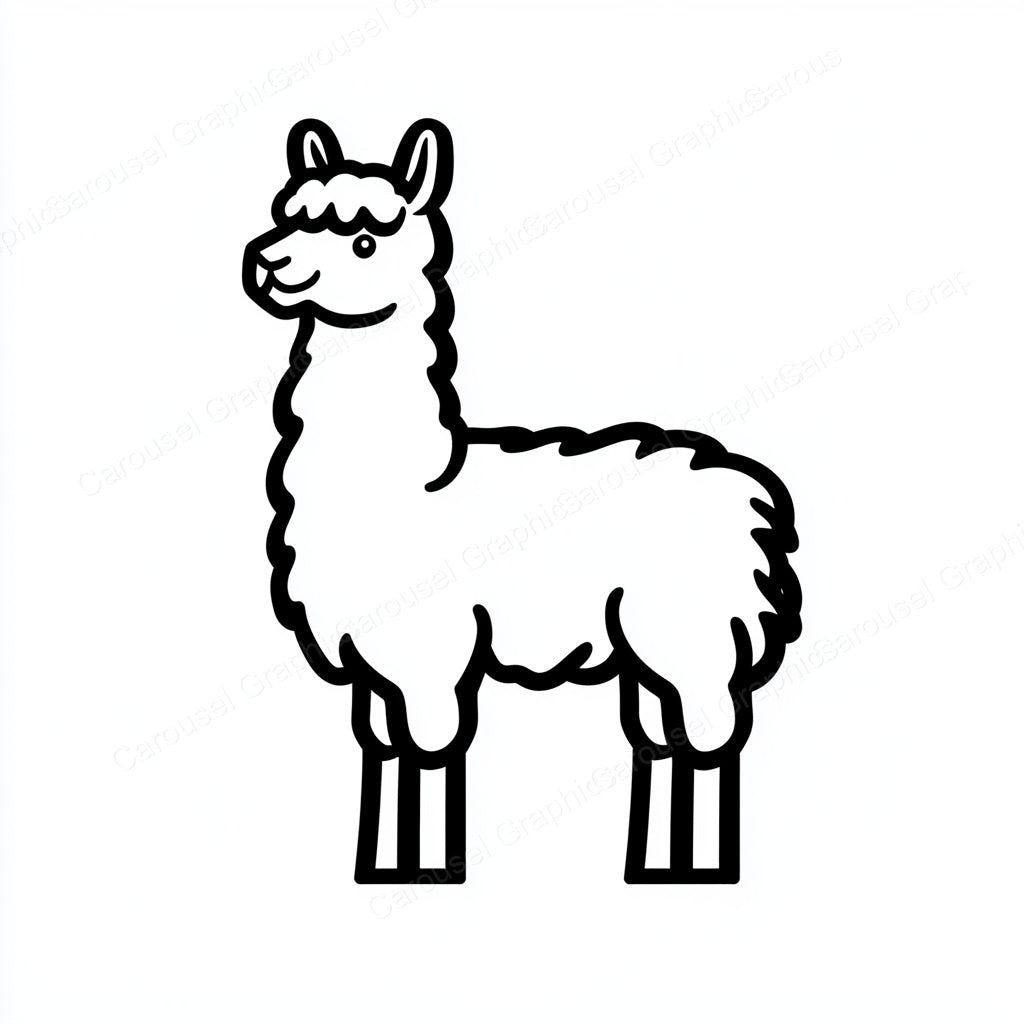 Alpaca Vector Graphic preview