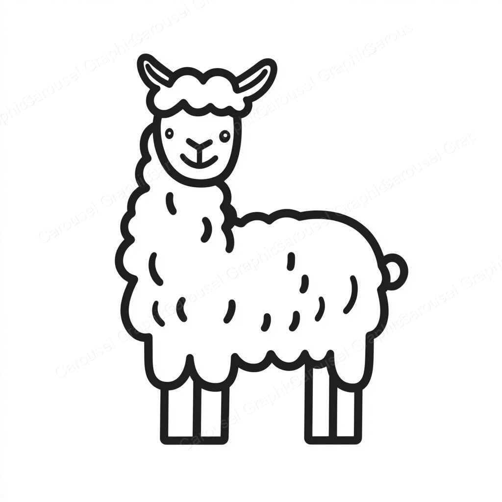 Alpaca Vector Graphic preview