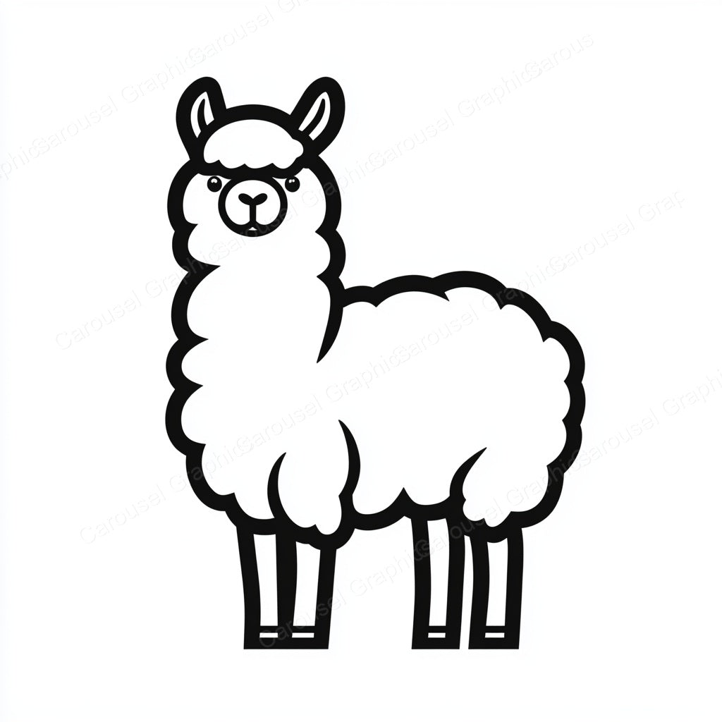 Alpaca Vector Graphic preview
