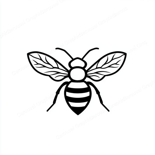 Bee Vector Graphic preview