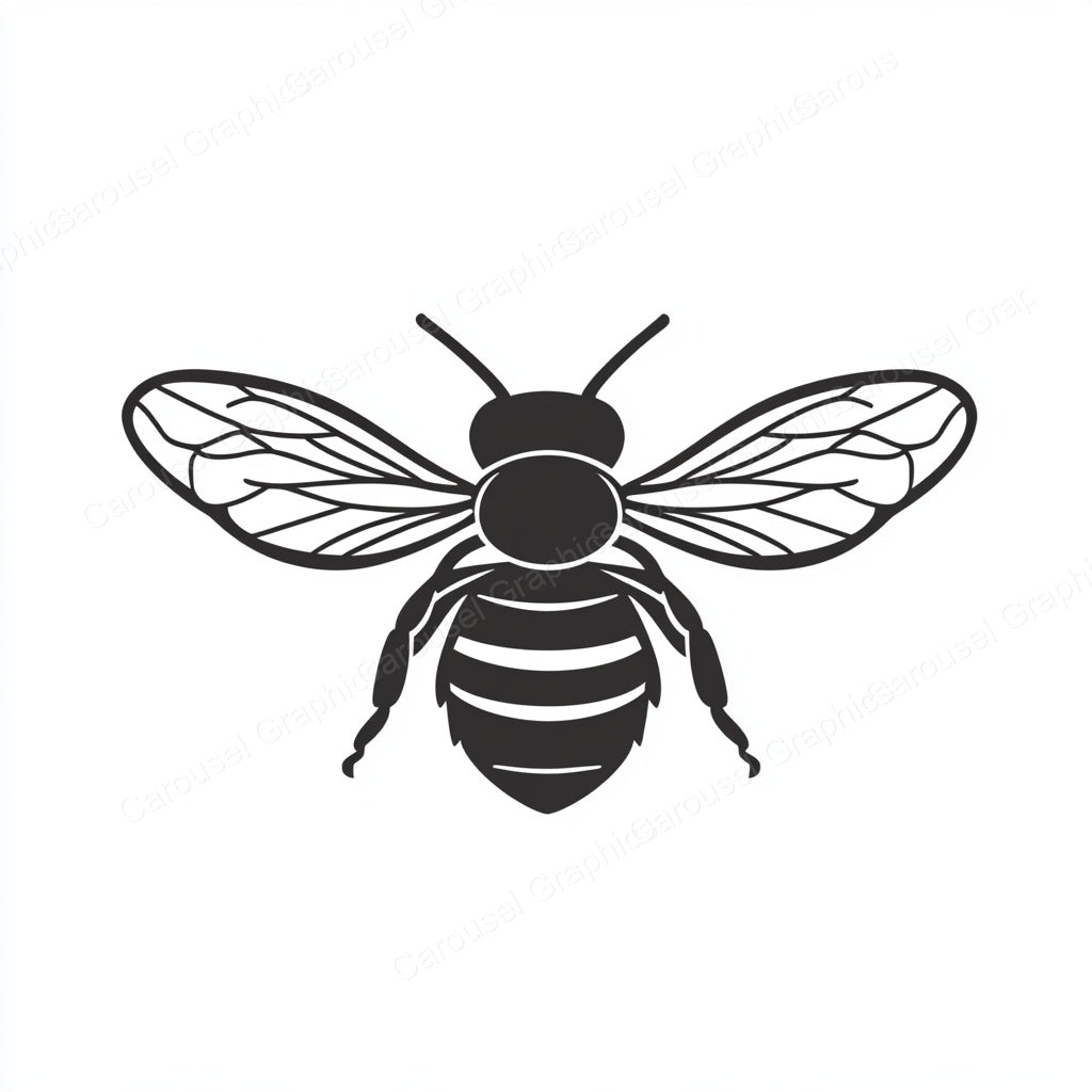 Bee Vector Graphic preview