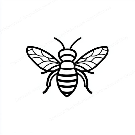 Bee Vector Graphic preview