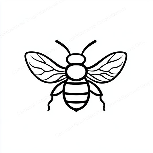 Bee Vector Graphic preview