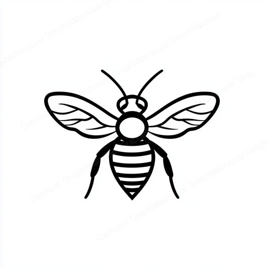 Bee Vector Graphic preview