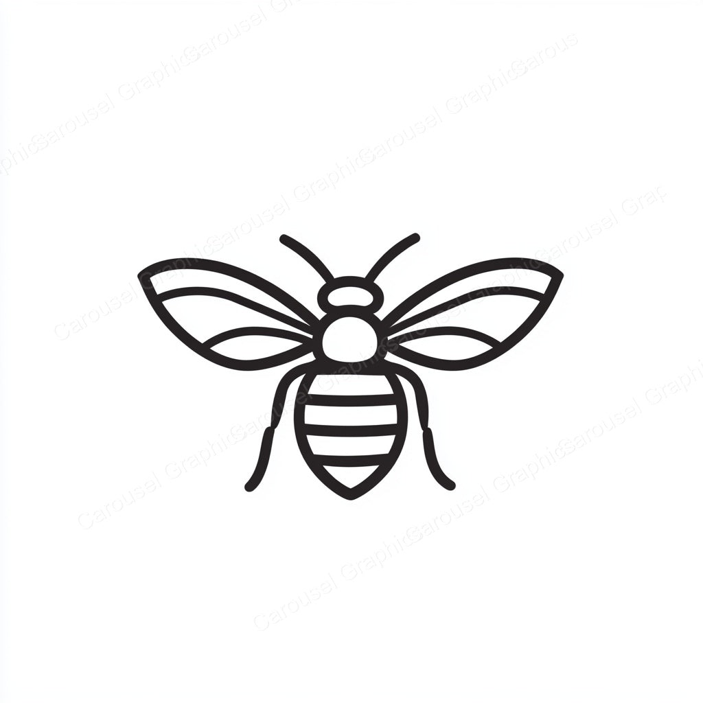 Bee Vector Graphic preview