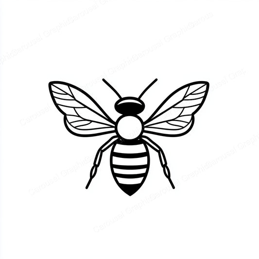 Bee Vector Graphic preview