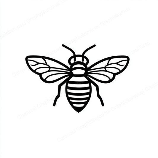Bee Vector Graphic preview