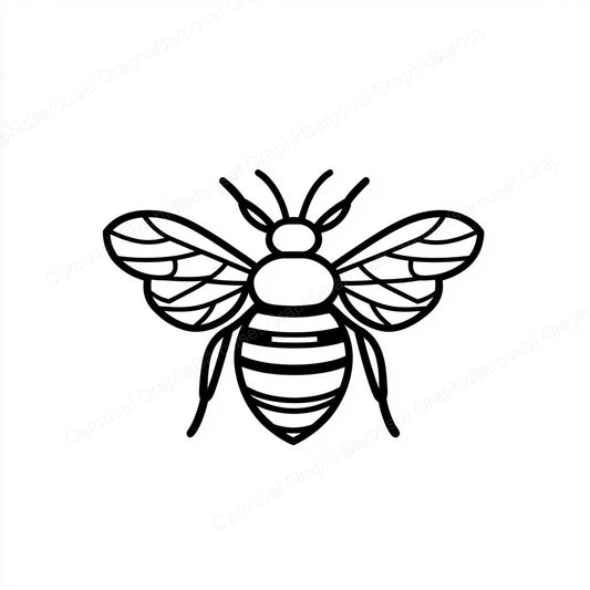 Bee Vector Graphic preview