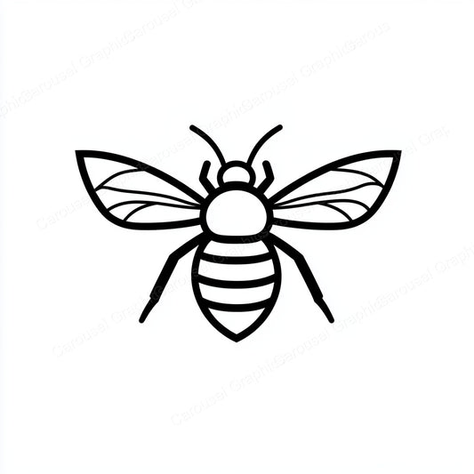 Bee Vector Graphic preview