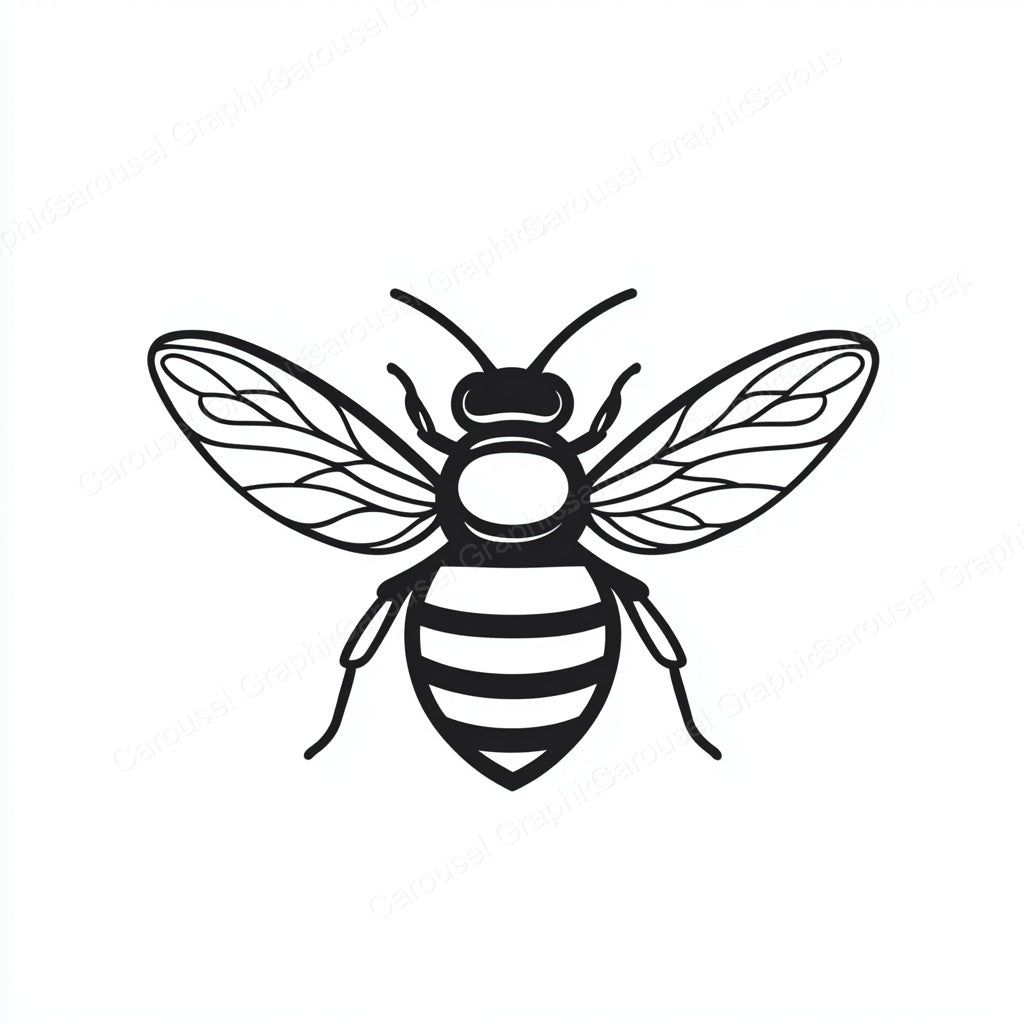 Bee Vector Graphic preview