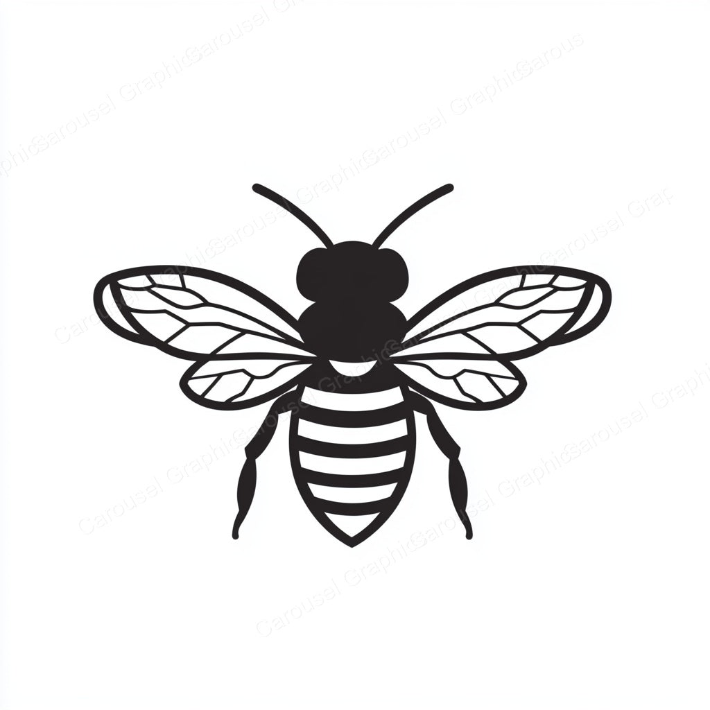 Bee Vector Graphic preview
