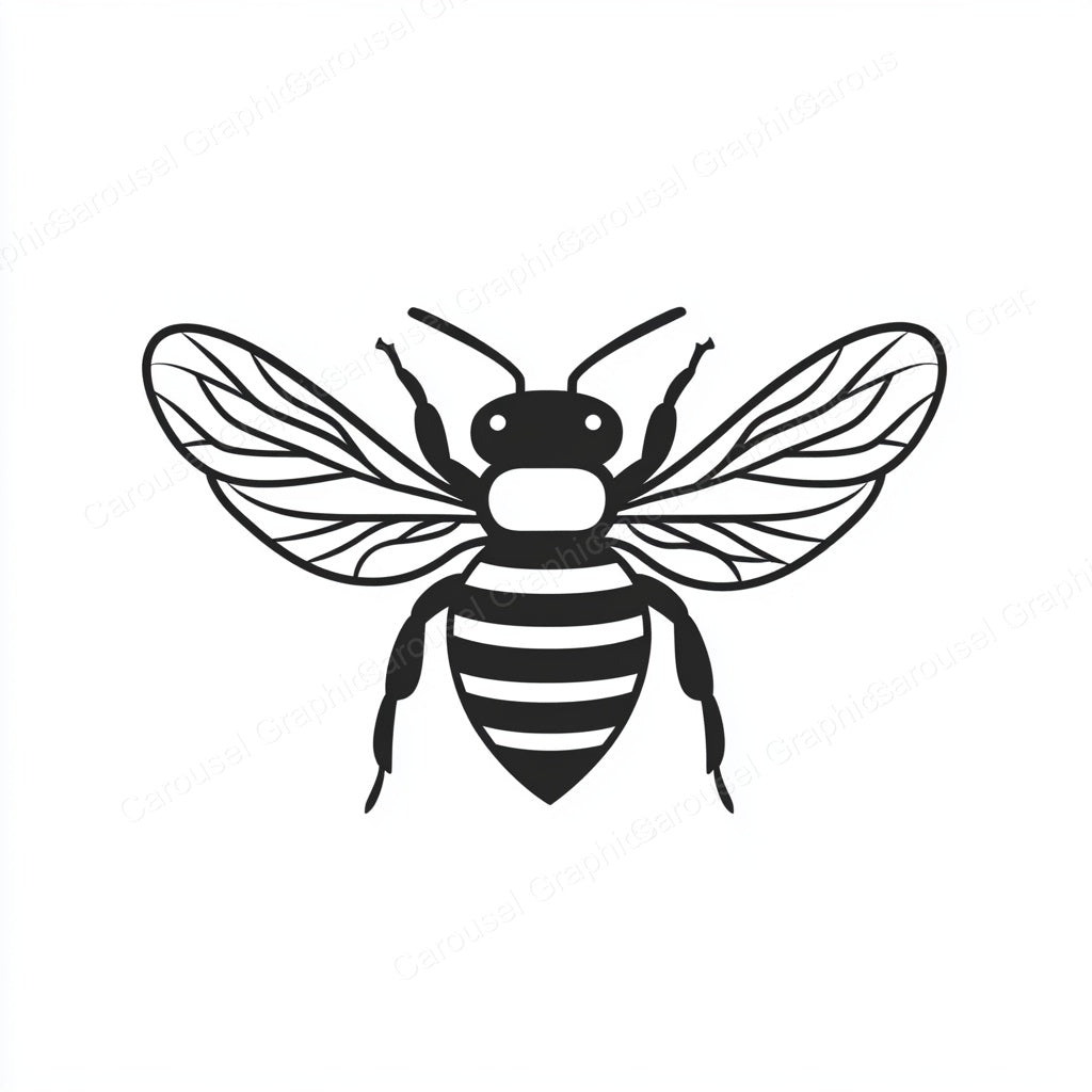 Bee Vector Graphic preview