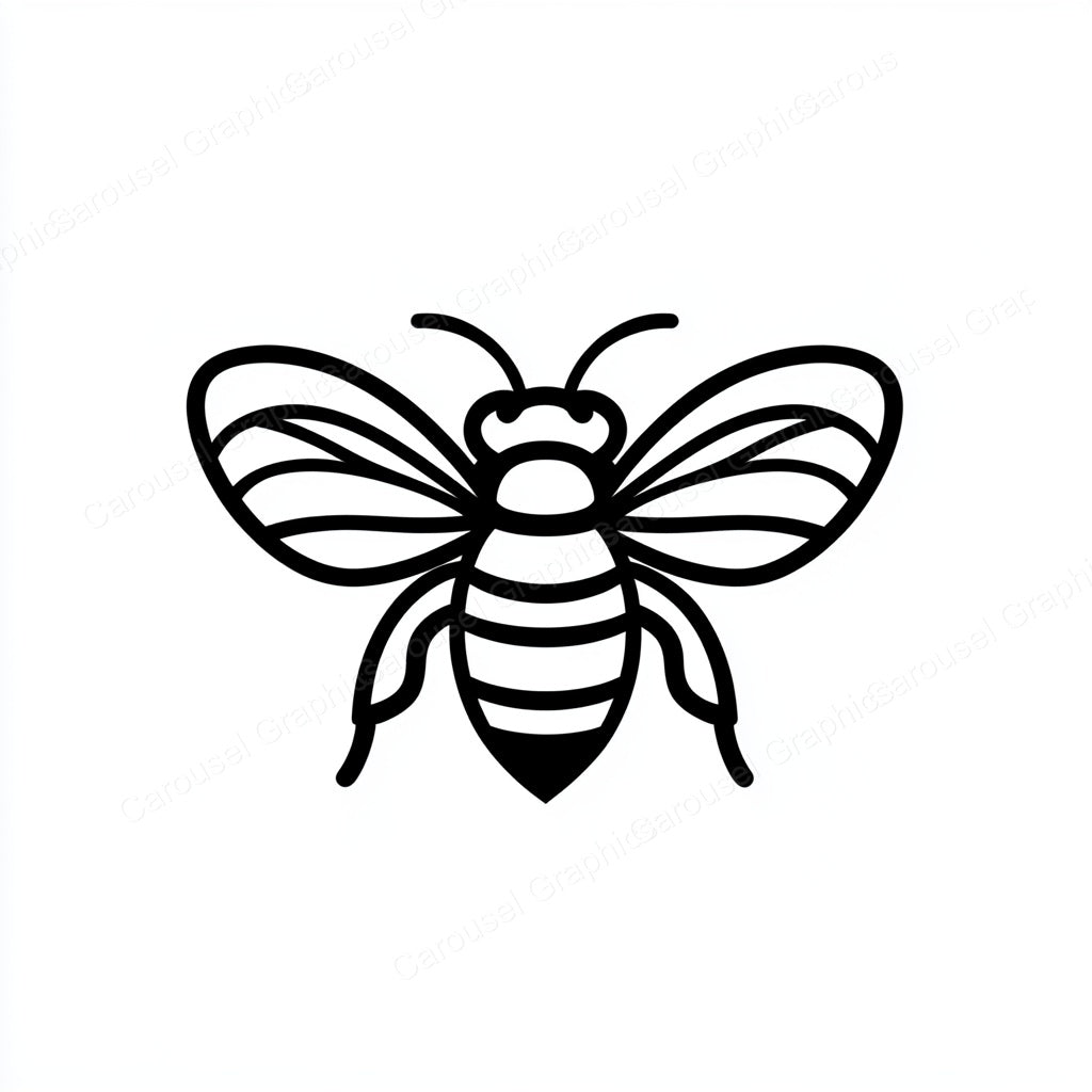 Bee Vector Graphic preview