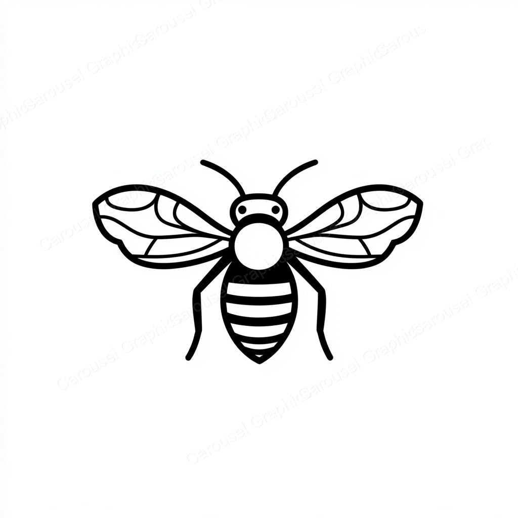 Bee Vector Graphic preview