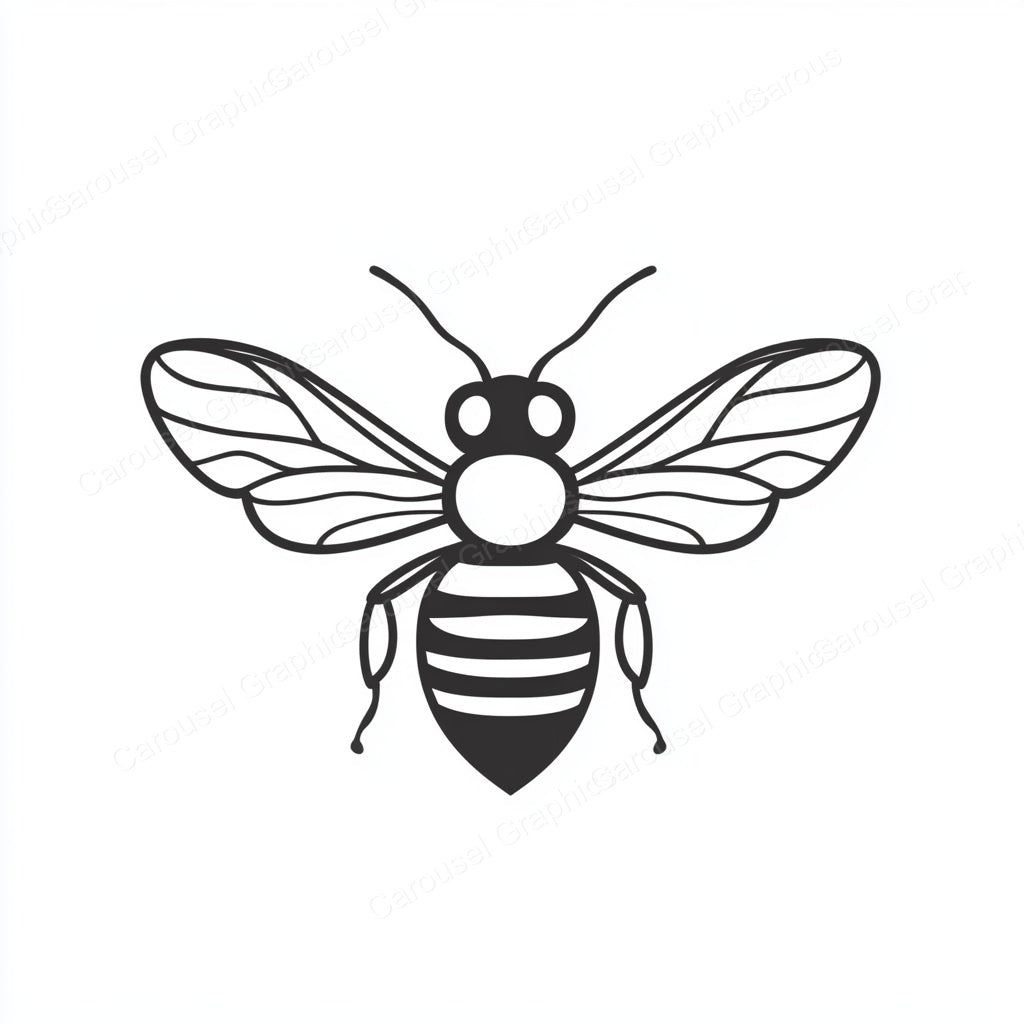 Bee Vector Graphic preview