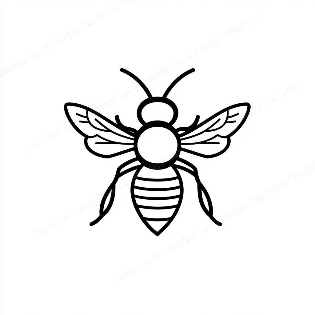 Bee Vector Graphic preview