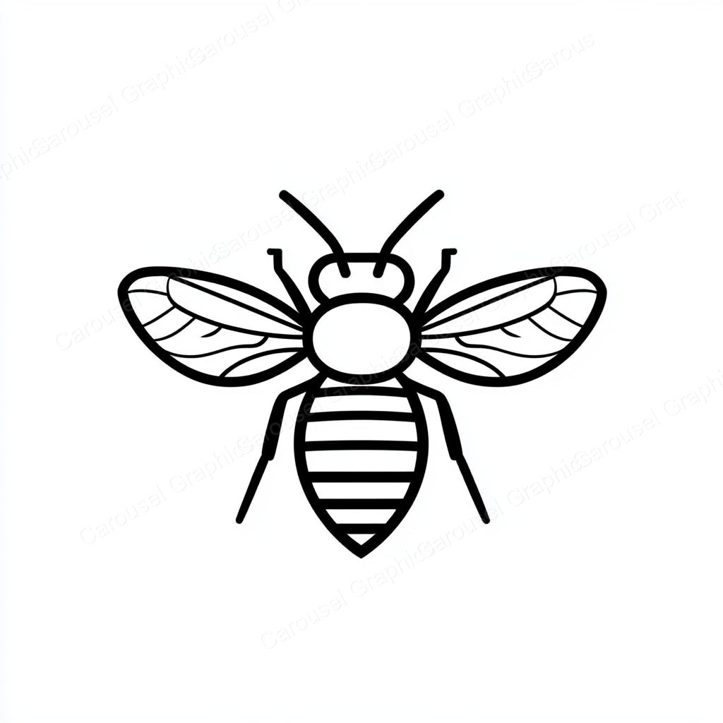 Bee Vector Graphic preview