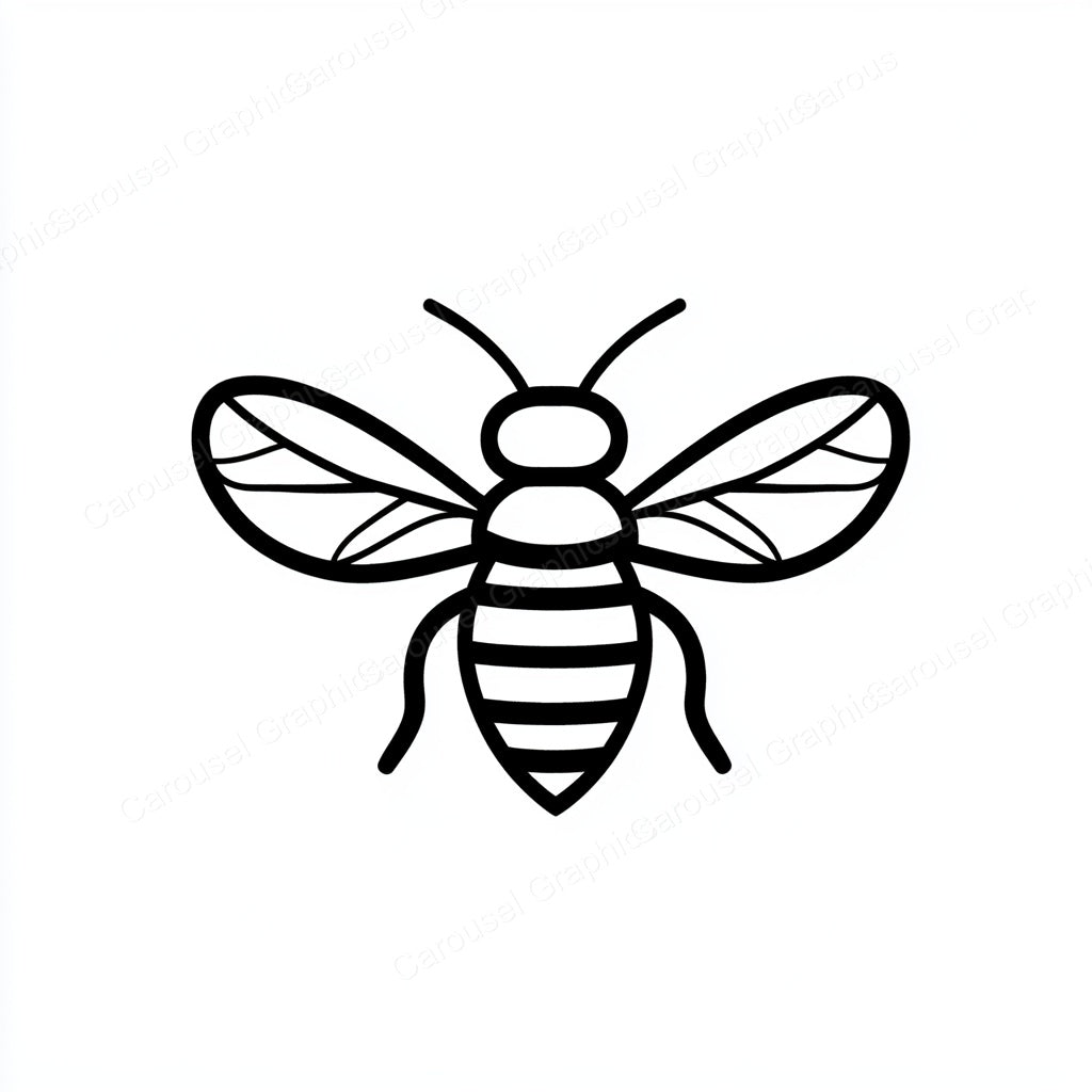 Bee Vector Graphic preview