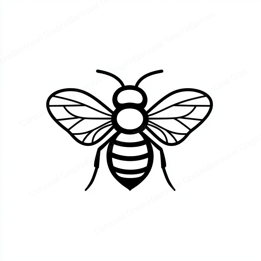 Bee Vector Graphic preview