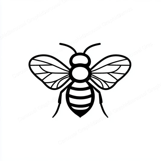Bee Vector Graphic preview