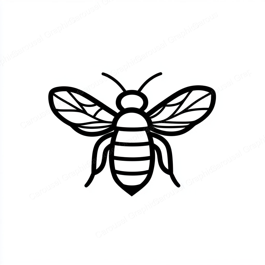 Bee Vector Graphic preview