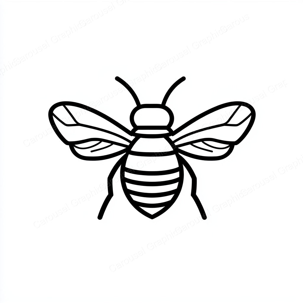 Bee Vector Graphic preview