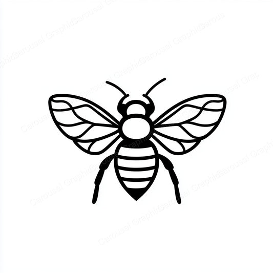 Bee Vector Graphic preview