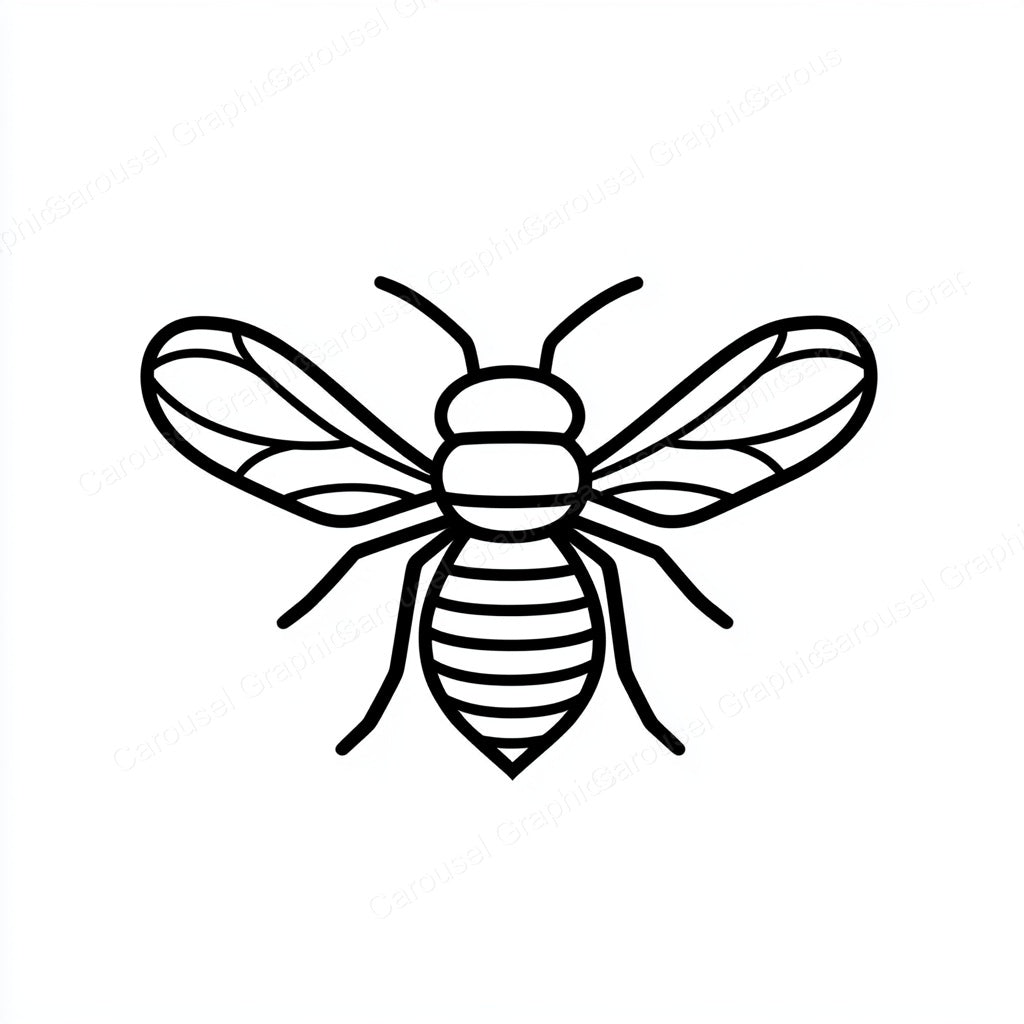 Bee Vector Graphic preview