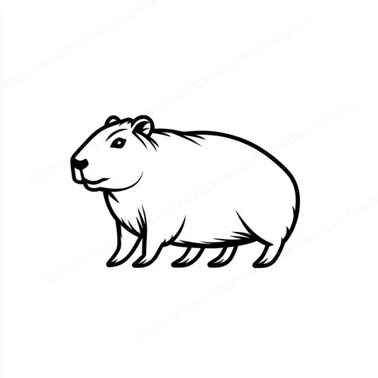 Capybara Vector Graphic preview