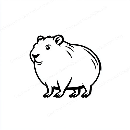 Capybara Vector Graphic preview