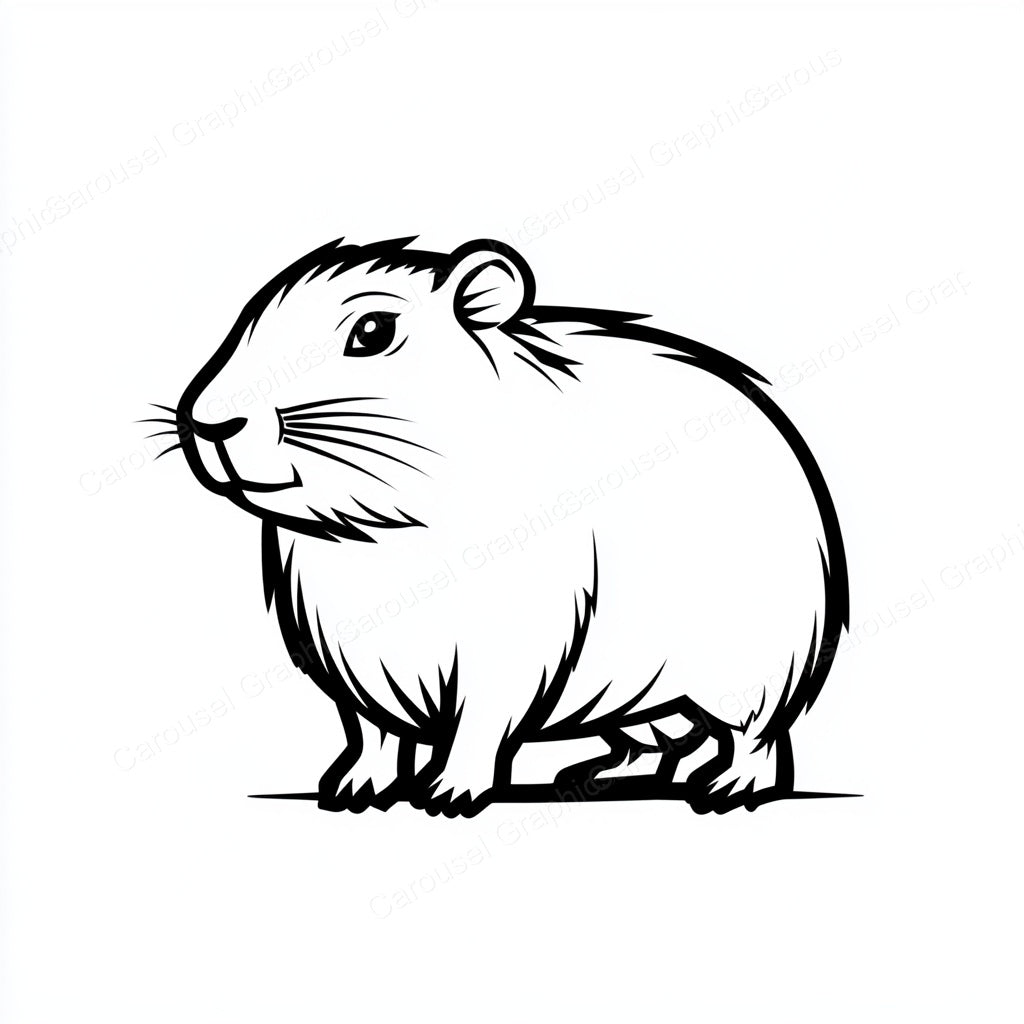 Capybara Vector Graphic preview