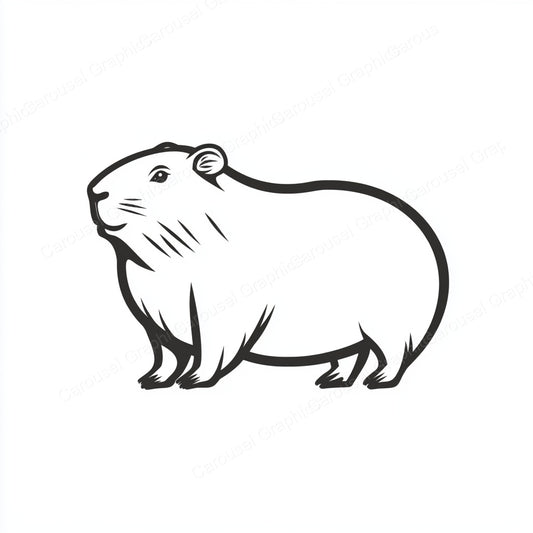 Capybara Vector Graphic preview