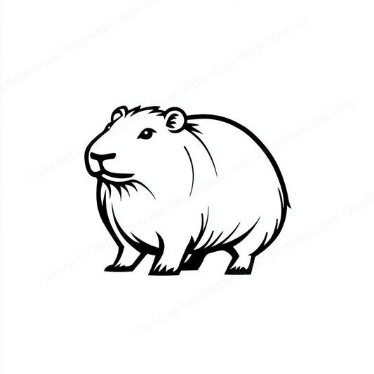Capybara Vector Graphic preview