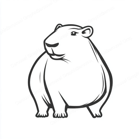 Capybara Vector Graphic preview