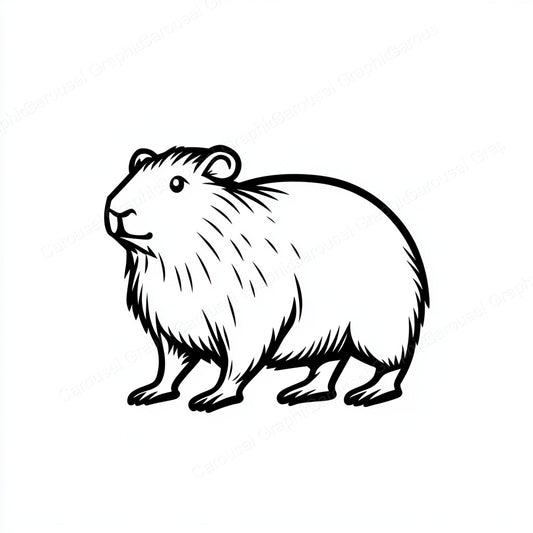 Capybara Vector Graphic preview