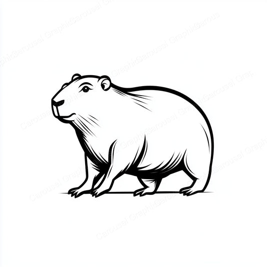 Capybara Vector Graphic preview