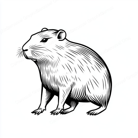 Capybara Vector Graphic preview