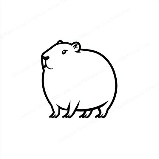 Capybara Vector Graphic preview