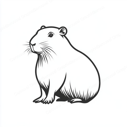 Capybara Vector Graphic preview